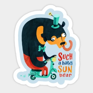 Sun Bear Sticker